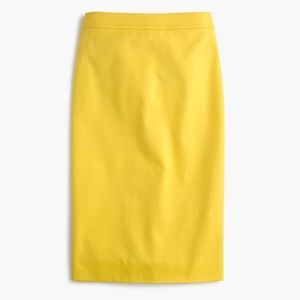 J. Crew’s No. 2 Pencil Skirt in yellow